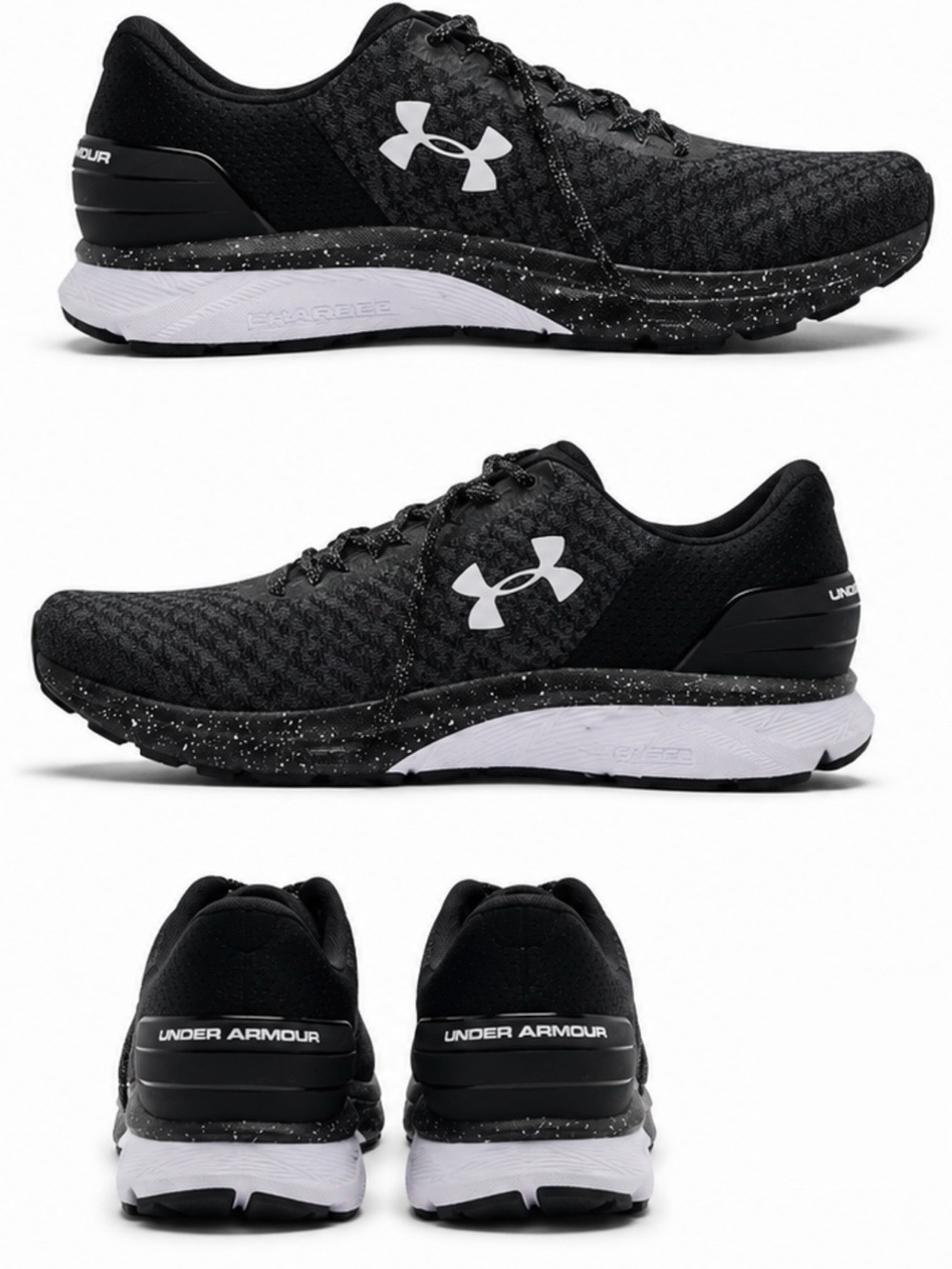 Under Armour Men's Black & White Athletic Running Shoes